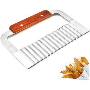 ZMOAE Wavy Crinkle Cutting Tool Salad Vegetable French Fry Slicer NEW